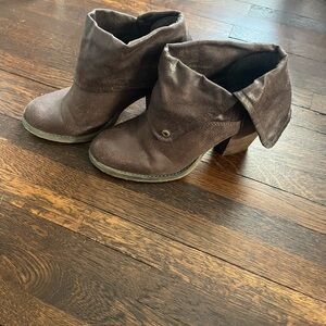 Brown Leather Booties